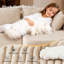 Canapé modulaire de 106 po avec méridienne, canapé en osier flanelle moelleux avec assise profonde, canapé modulaire en forme de L avec coussins pour le salon, petit espace, beige-1933185497