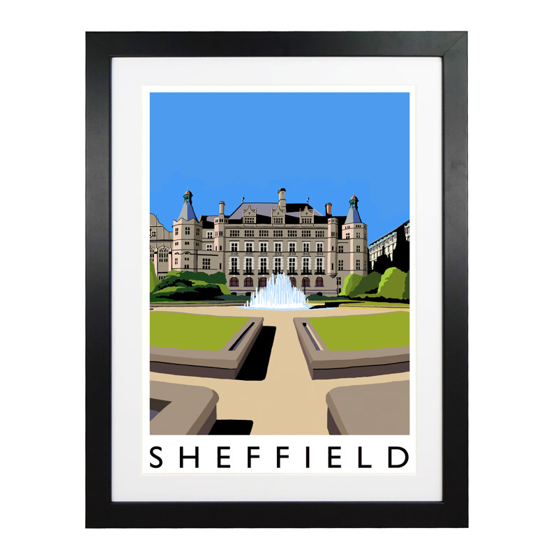 Sheffield 2 by Richard O'Neil - Print, Black Wood Frame, 54 cm H x 44 cm W x 2.2 cm D