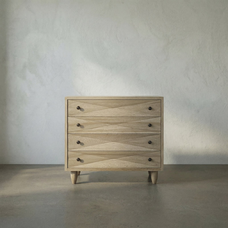 Diamond Solid Wood Accent Chest, Washed Walnut