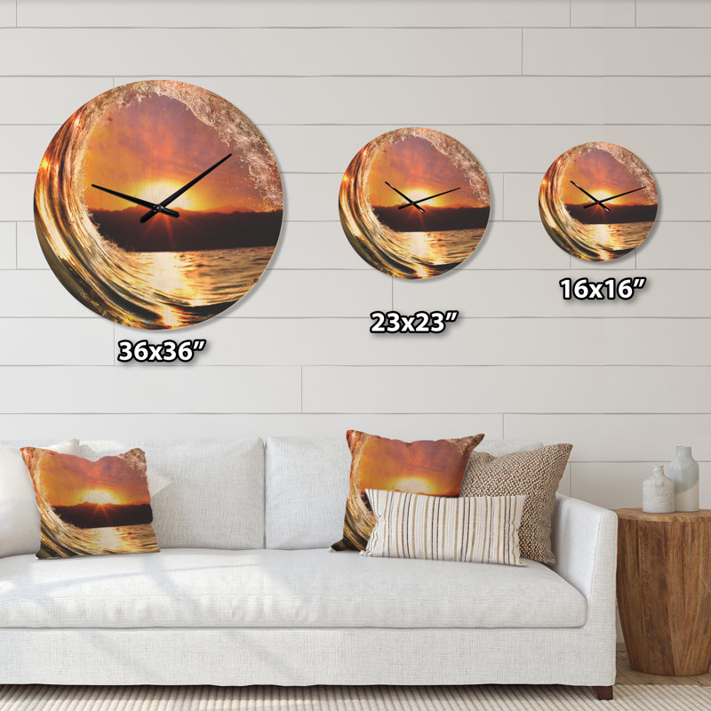 Horloge murale «Ocean Waves Falling Down», Petit