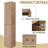 Modern Bathroom Side Cabinet - 12" With Doors And Space Float Mounting Gentle Soft Close Wall Mount Style