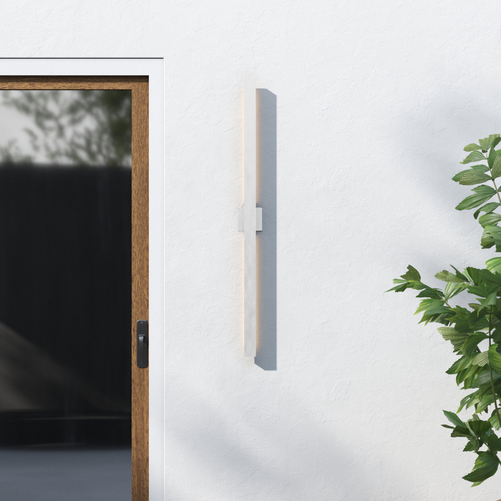 Replay Cylinder Outdoor LED Wall Light, White