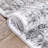 Dulcet Trieste Distressed Floral Medallion Pattern Ivory Grey Area Rug-61512589