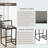 Counter Barstools Low Back Metal Island Stools (Set of 6)-1307784120