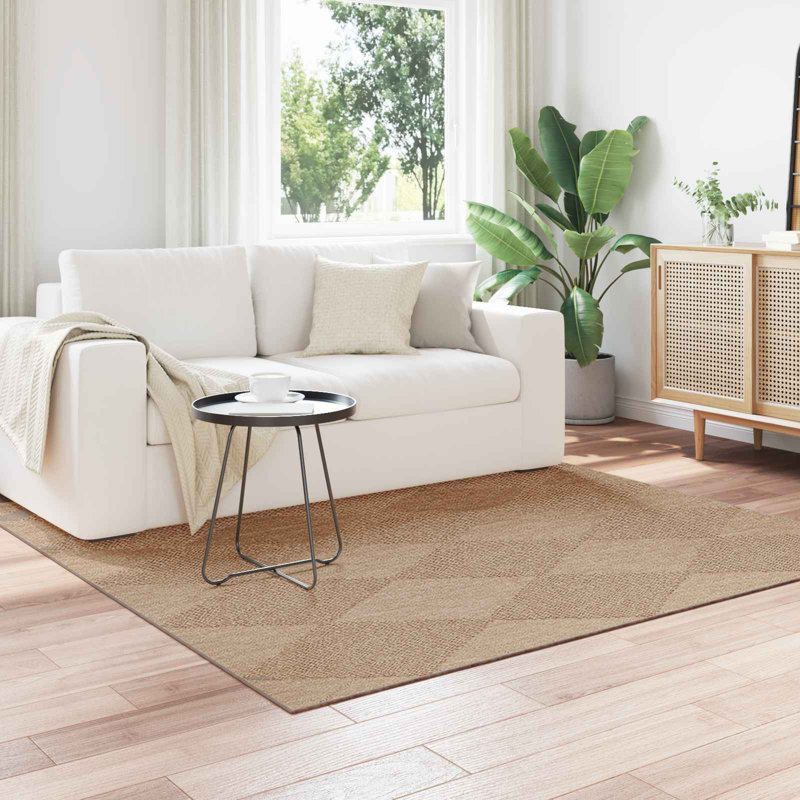 Modern Indoor and Outdoor Rug, Square 120 cm