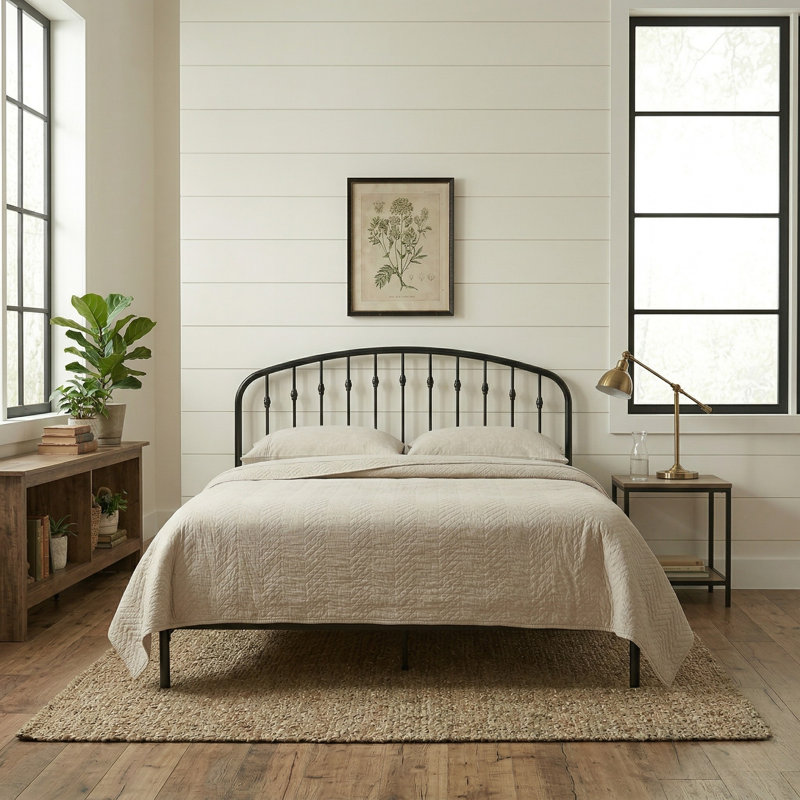Marianna Metal Platform Bed, Queen