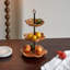 Panier à fruits et à collation en bois à 3 niveaux, plateau de service à plusieurs niveaux, support à petits gâteaux à 3 niveaux, plaque en bois, support à fruits à 3 niveaux, support à fruits, produits artisanaux (ronds)