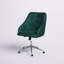 Chaise de travail en velours Lusero-134862237