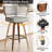 Swivel Upholstered Bar Height Stool-933675822
