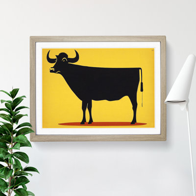 Cow Abstract Vol.2 1 Piece Single Picture Frame Wall Art