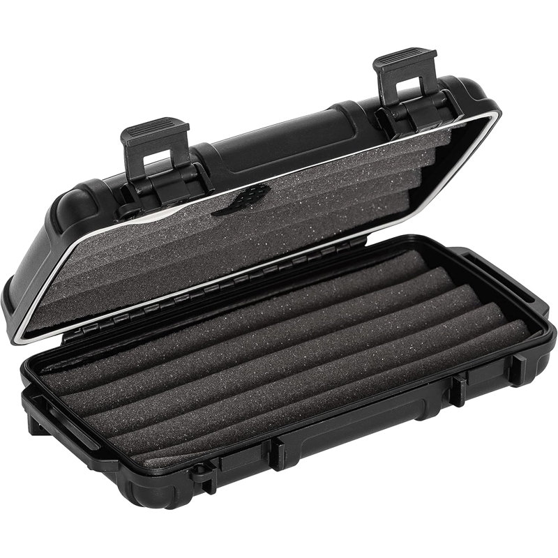 Leavale Gold Brass Stainless Steel Plastic Cigar Case