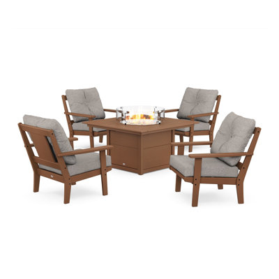 Prairie 5 Piece Multiple Chairs Seating Group with Cushions