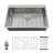 Drop-in Single Bowl Kitchen Sink 16 Gauge Stainless Steel Kitchen Sink Topmount Sink-126557050-126557053