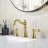 Signature Collection Two-Handle 6" to 10" Widespread Lavatory Bathroom Faucet with Drain Assembly - Brushed Gold-121632818