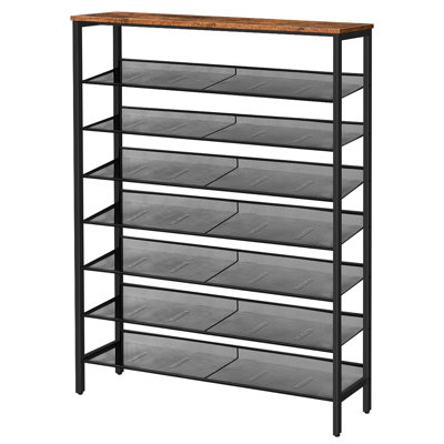 Range-chaussures à grande capacité à 8 niveaux, rangement efficace pour une maison soignée