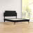 Laura Vinyl Platform Bed with Round Splayed Legs-952964305-952964317