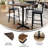 Commercial Seamless Surface Tabletop with Bar Height Crisscross Base-265082745
