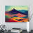 Exquisite Painted Mountains Abstract - Wrapped Canvas Print-559940650