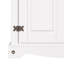 Conte 2 Door Cupboard, White and Antique Wax Finish, Corona design