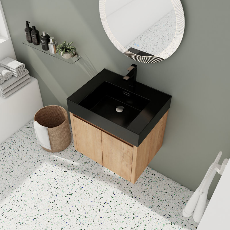 Friderich 24.07'' Single Bathroom Vanity with Resin Top