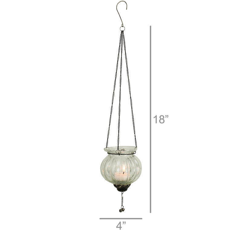 18'' H Glass Tealight Holder