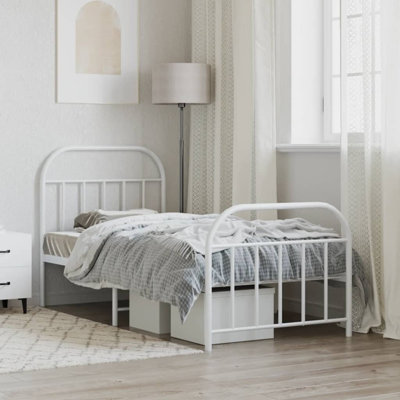 vidaXL Metal Bed Frame Bedroom Bed Base Bedstead Metal Matress Foundation