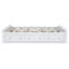Structure de lit plateforme grand en bois avec 6 tiroirs de rangement, blanc-1950890230