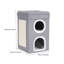 Mignon chat moderne pliable gris