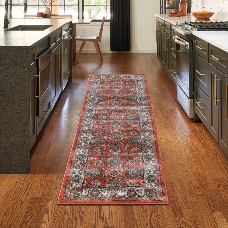 Tapis d'intérieur 100% polypropylène à motif floral traditionnel Superior Collection Elegant