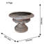 Humphreys FLUTED URN Low 28cm Verdigris Effect-517018933
