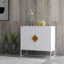 Table de chevet Cayenne en blanc