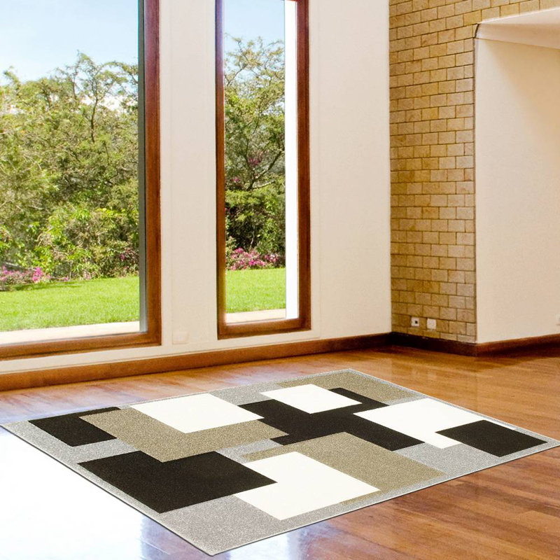 Geometric Indoor Rug, Rectangle 7'9" x 10'5"