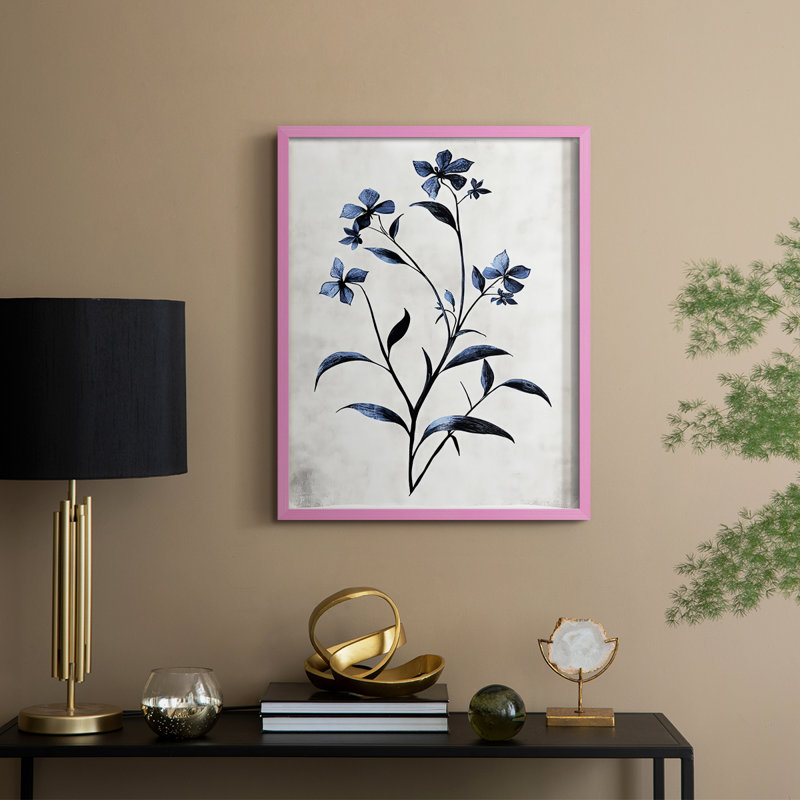 NAUTICAL Series XXVII, reproduction encadrée - bois massif, H 30 po x l 24 po, Rose