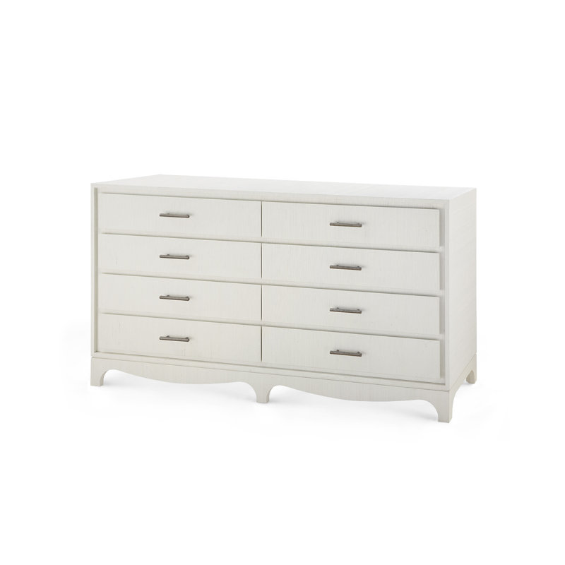 Barrett très grand 8 tiroirs Barrett, Blanc sable
