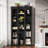 Set of 2 Modern 5-Tier 70.87-Inch Wood Farmhouse Home Office Bookshelf Bookcase Open Large Storage 2PCS！-1418176250