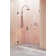 Illume 53 in. x 78 in. Fully Frameless Wall Hinge Shower Door
