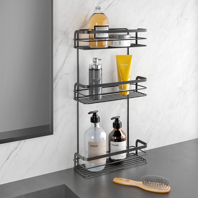 Origin Lava bathroom shelf with 3 levels
