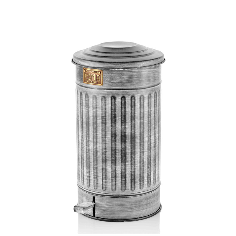 Steel Step On Rubbish Bin, 24L