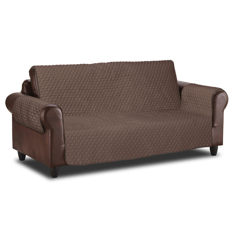 Housse pour canapé de patio Cover Bonanza, H 25 po x l 68 po x P 21 po, Brun foncé / brun clair