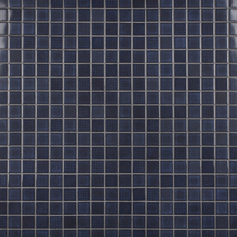 Carreau de mosaïque de plancher et de mur en porcelaine 11-5 / 8 po x 11-5 / 8 po Celadon Emerald, Bleu royal