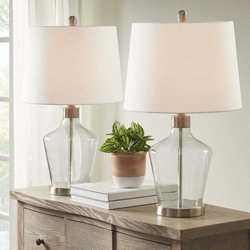 Lampe de table en verre Harmony, ensemble de 2