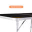 6Ft Aluminum Alloy Folding Table Black