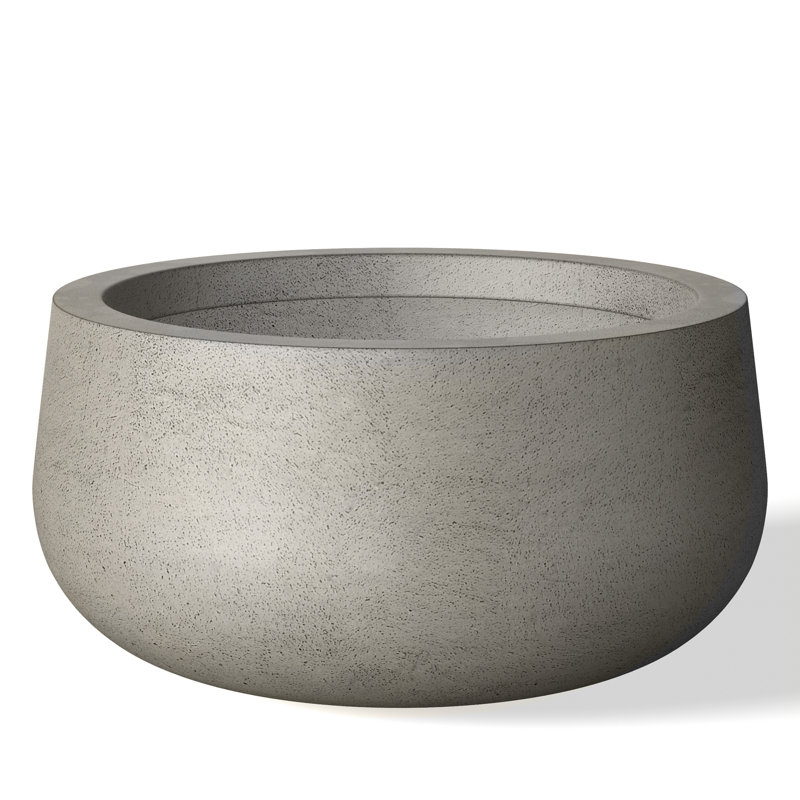 Renfrew Handmade Pot Planter, Pale Yellow, 5.91" H x 11.81" W x 11.81" D