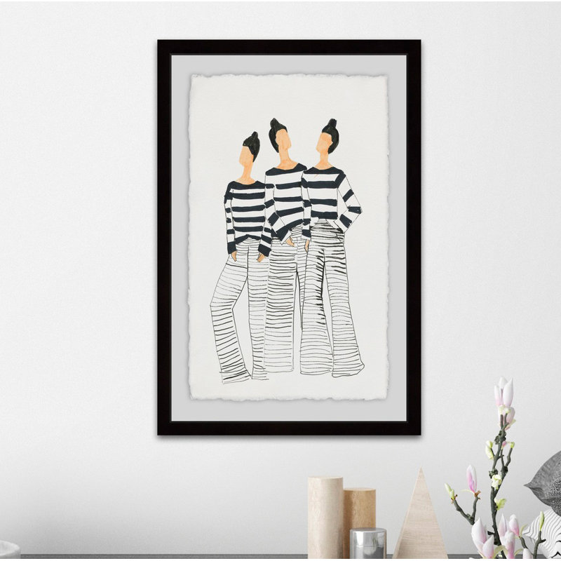 « paris style », reproduction de peinture à l’acrylique encadrée, H 30 po x l 20 po