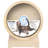 Cat Tree with Built-in Wheel –2 Tiers with 20” Diameter Wheel