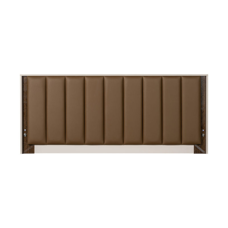 Pavira Walnut Upholstered Bed