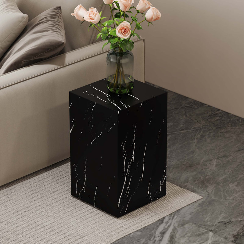Rehaussez votre espace de vie avec cette table basse moderne en panneau de fibres à densité moyenne, Noir
