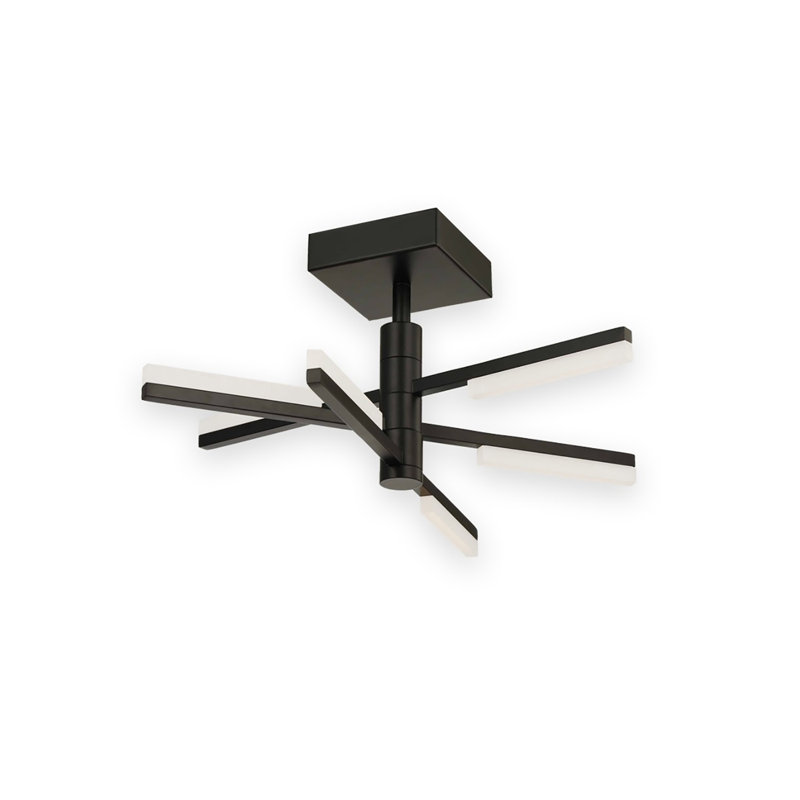 Stix - LED Semi-Flush Mount -, Black