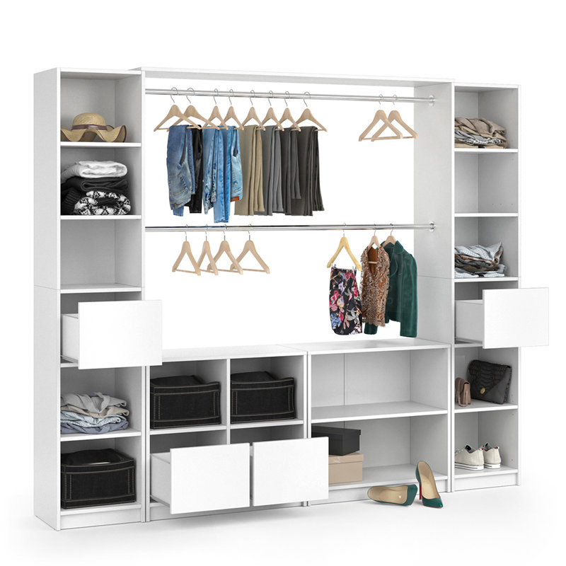 Bobbilynn 225.4cm Wide Clothes Storage System
