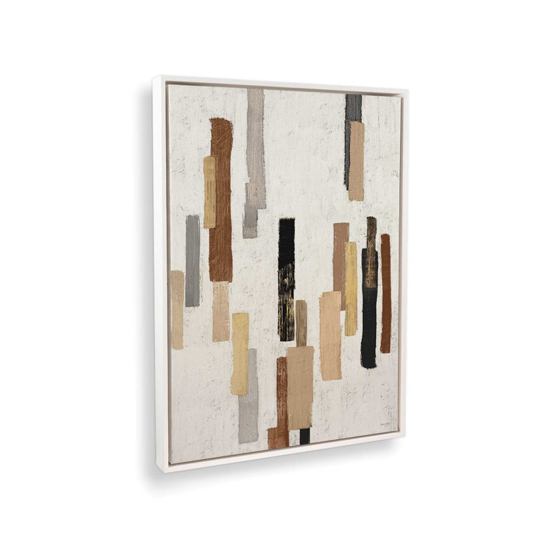 Reproduction d'art Harmonious Complexity II par Amber Sterling, L 36 x H 48, Blanc, Toile avec cadre